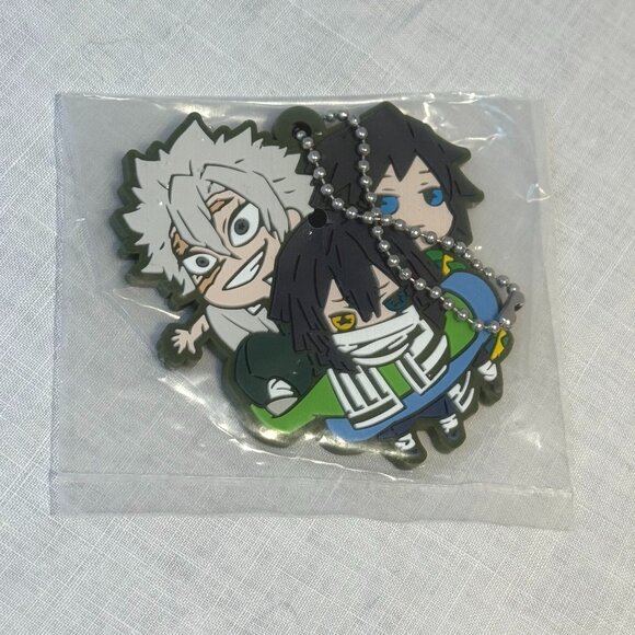 3/$20 - Demon Slayer Keychain Rare Japan Anime Japanese - Giyu Obanai Sanemi - Picture 1 of 3
